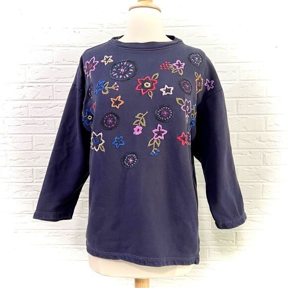 🚨4/$25 VINTAGE Kitty Hawk Embroidered Sweatshirt One Sizs - Picture 1 of 4